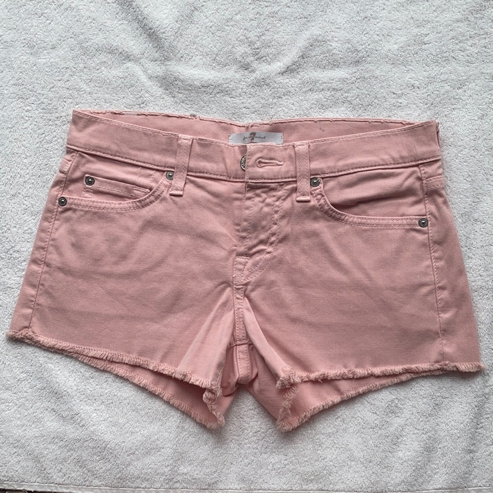 7 for all mankind pink shorts